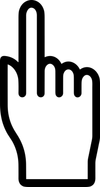 Web, Uygulama, UI / UX, Mobil Arayüz, Akıllı Teknoloji Tasarımı, Dijital Markalaşma, Kullanıcı Etkileşimi Sembolü ve Temiz Tek Renk Biçiminde Modern Grafik Elementi içeren PNG Biçimli El Simgesi Logosu