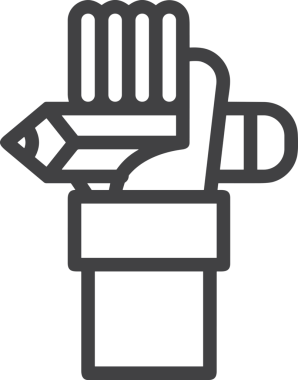 Web, Uygulama, UI / UX, Mobil Arayüz, Akıllı Teknoloji Tasarımı, Dijital Markalaşma, Kullanıcı Etkileşimi Sembolü ve Temiz Tek Renk Biçiminde Modern Grafik Elementi içeren PNG Biçimli El Simgesi Logosu