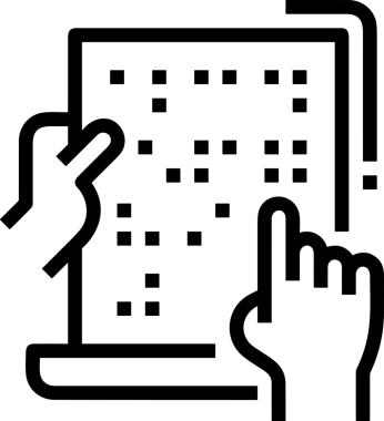 Web, Uygulama, UI / UX, Mobil Arayüz, Akıllı Teknoloji Tasarımı, Dijital Markalaşma, Kullanıcı Etkileşimi Sembolü ve Temiz Tek Renk Biçiminde Modern Grafik Elementi içeren PNG Biçimli El Simgesi Logosu