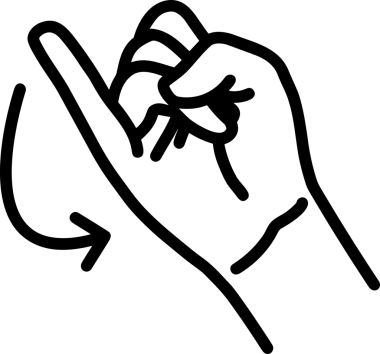 Web, Uygulama, UI / UX, Mobil Arayüz, Akıllı Teknoloji Tasarımı, Dijital Markalaşma, Kullanıcı Etkileşimi Sembolü ve Temiz Tek Renk Biçiminde Modern Grafik Elementi içeren PNG Biçimli El Simgesi Logosu