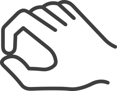 Web, Uygulama, UI / UX, Mobil Arayüz, Akıllı Teknoloji Tasarımı, Dijital Markalaşma, Kullanıcı Etkileşimi Sembolü ve Temiz Tek Renk Biçiminde Modern Grafik Elementi içeren PNG Biçimli El Simgesi Logosu