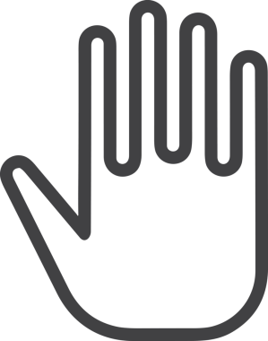 Web, Uygulama, UI / UX, Mobil Arayüz, Akıllı Teknoloji Tasarımı, Dijital Markalaşma, Kullanıcı Etkileşimi Sembolü ve Temiz Tek Renk Biçiminde Modern Grafik Elementi içeren PNG Biçimli El Simgesi Logosu