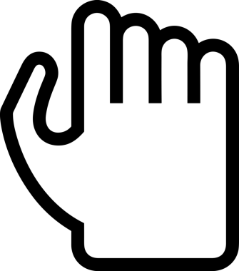 Web, Uygulama, UI / UX, Mobil Arayüz, Akıllı Teknoloji Tasarımı, Dijital Markalaşma, Kullanıcı Etkileşimi Sembolü ve Temiz Tek Renk Biçiminde Modern Grafik Elementi içeren PNG Biçimli El Simgesi Logosu