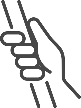 Web, Uygulama, UI / UX, Mobil Arayüz, Akıllı Teknoloji Tasarımı, Dijital Markalaşma, Kullanıcı Etkileşimi Sembolü ve Temiz Tek Renk Biçiminde Modern Grafik Elementi içeren PNG Biçimli El Simgesi Logosu