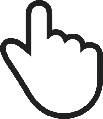 Web, Uygulama, UI / UX, Mobil Arayüz, Akıllı Teknoloji Tasarımı, Dijital Markalaşma, Kullanıcı Etkileşimi Sembolü ve Temiz Tek Renk Biçiminde Modern Grafik Elementi içeren PNG Biçimli El Simgesi Logosu