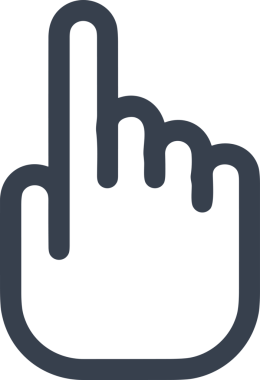 Web, Uygulama, UI / UX, Mobil Arayüz, Akıllı Teknoloji Tasarımı, Dijital Markalaşma, Kullanıcı Etkileşimi Sembolü ve Temiz Tek Renk Biçiminde Modern Grafik Elementi içeren PNG Biçimli El Simgesi Logosu