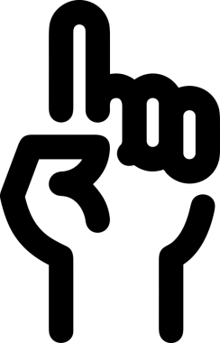 Web, Uygulama, UI / UX, Mobil Arayüz, Akıllı Teknoloji Tasarımı, Dijital Markalaşma, Kullanıcı Etkileşimi Sembolü ve Temiz Tek Renk Biçiminde Modern Grafik Elementi içeren PNG Biçimli El Simgesi Logosu