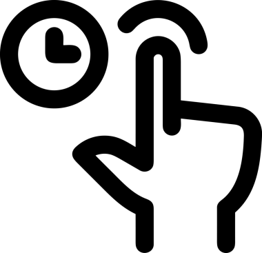 Web, Uygulama, UI / UX, Mobil Arayüz, Akıllı Teknoloji Tasarımı, Dijital Markalaşma, Kullanıcı Etkileşimi Sembolü ve Temiz Tek Renk Biçiminde Modern Grafik Elementi içeren PNG Biçimli El Simgesi Logosu