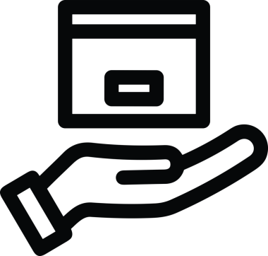 Web, Uygulama, UI / UX, Mobil Arayüz, Akıllı Teknoloji Tasarımı, Dijital Markalaşma, Kullanıcı Etkileşimi Sembolü ve Temiz Tek Renk Biçiminde Modern Grafik Elementi içeren PNG Biçimli El Simgesi Logosu