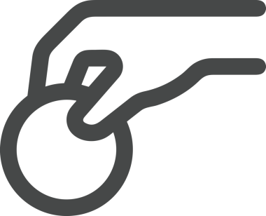 Web, Uygulama, UI / UX, Mobil Arayüz, Akıllı Teknoloji Tasarımı, Dijital Markalaşma, Kullanıcı Etkileşimi Sembolü ve Temiz Tek Renk Biçiminde Modern Grafik Elementi içeren PNG Biçimli El Simgesi Logosu