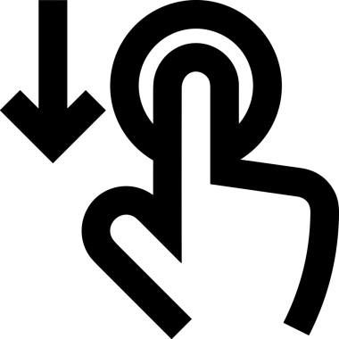 Web, Uygulama, UI / UX, Mobil Arayüz, Akıllı Teknoloji Tasarımı, Dijital Markalaşma, Kullanıcı Etkileşimi Sembolü ve Temiz Tek Renk Biçiminde Modern Grafik Elementi içeren PNG Biçimli El Simgesi Logosu