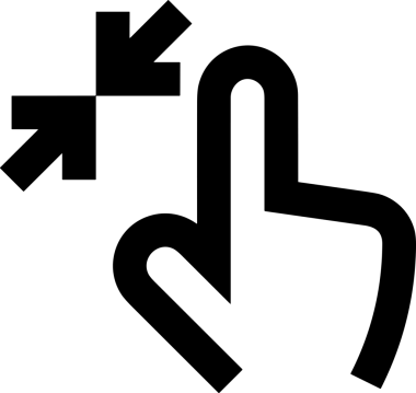 Web, Uygulama, UI / UX, Mobil Arayüz, Akıllı Teknoloji Tasarımı, Dijital Markalaşma, Kullanıcı Etkileşimi Sembolü ve Temiz Tek Renk Biçiminde Modern Grafik Elementi içeren PNG Biçimli El Simgesi Logosu