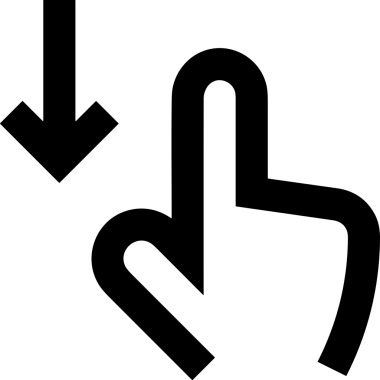 Web, Uygulama, UI / UX, Mobil Arayüz, Akıllı Teknoloji Tasarımı, Dijital Markalaşma, Kullanıcı Etkileşimi Sembolü ve Temiz Tek Renk Biçiminde Modern Grafik Elementi içeren PNG Biçimli El Simgesi Logosu