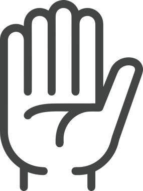 Web, Uygulama, UI / UX, Mobil Arayüz, Akıllı Teknoloji Tasarımı, Dijital Markalaşma, Kullanıcı Etkileşimi Sembolü ve Temiz Tek Renk Biçiminde Modern Grafik Elementi içeren PNG Biçimli El Simgesi Logosu