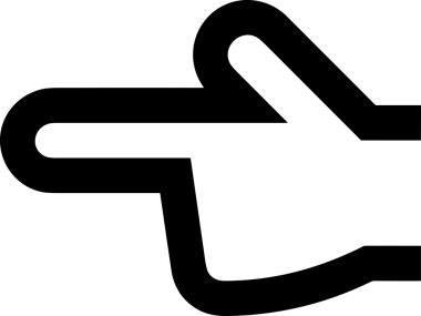 Web, Uygulama, UI / UX, Mobil Arayüz, Akıllı Teknoloji Tasarımı, Dijital Markalaşma, Kullanıcı Etkileşimi Sembolü ve Temiz Tek Renk Biçiminde Modern Grafik Elementi içeren PNG Biçimli El Simgesi Logosu