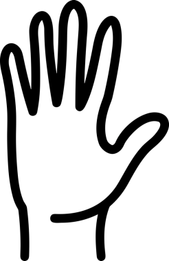 Web, Uygulama, UI / UX, Mobil Arayüz, Akıllı Teknoloji Tasarımı, Dijital Markalaşma, Kullanıcı Etkileşimi Sembolü ve Temiz Tek Renk Biçiminde Modern Grafik Elementi içeren PNG Biçimli El Simgesi Logosu