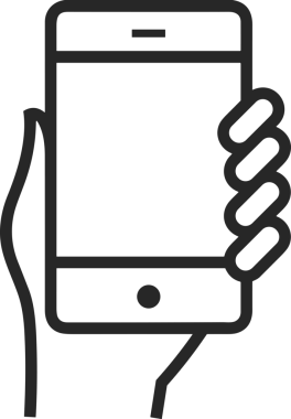 Web, Uygulama, UI / UX, Mobil Arayüz, Akıllı Teknoloji Tasarımı, Dijital Markalaşma, Kullanıcı Etkileşimi Sembolü ve Temiz Tek Renk Biçiminde Modern Grafik Elementi içeren PNG Biçimli El Simgesi Logosu