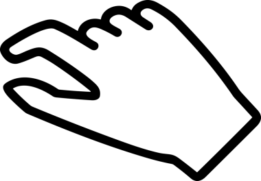 Web, Uygulama, UI / UX, Mobil Arayüz, Akıllı Teknoloji Tasarımı, Dijital Markalaşma, Kullanıcı Etkileşimi Sembolü ve Temiz Tek Renk Biçiminde Modern Grafik Elementi içeren PNG Biçimli El Simgesi Logosu