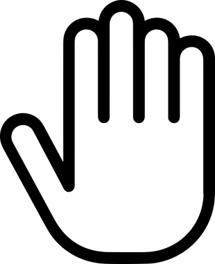 Web, Uygulama, UI / UX, Mobil Arayüz, Akıllı Teknoloji Tasarımı, Dijital Markalaşma, Kullanıcı Etkileşimi Sembolü ve Temiz Tek Renk Biçiminde Modern Grafik Elementi içeren PNG Biçimli El Simgesi Logosu