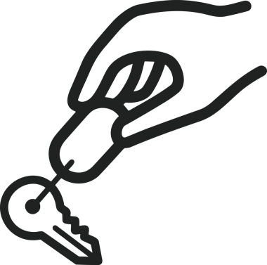 Web, Uygulama, UI / UX, Mobil Arayüz, Akıllı Teknoloji Tasarımı, Dijital Markalaşma, Kullanıcı Etkileşimi Sembolü ve Temiz Tek Renk Biçiminde Modern Grafik Elementi içeren PNG Biçimli El Simgesi Logosu