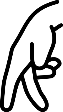 Web, Uygulama, UI / UX, Mobil Arayüz, Akıllı Teknoloji Tasarımı, Dijital Markalaşma, Kullanıcı Etkileşimi Sembolü ve Temiz Tek Renk Biçiminde Modern Grafik Elementi içeren PNG Biçimli El Simgesi Logosu