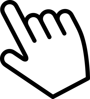 Web, Uygulama, UI / UX, Mobil Arayüz, Akıllı Teknoloji Tasarımı, Dijital Markalaşma, Kullanıcı Etkileşimi Sembolü ve Temiz Tek Renk Biçiminde Modern Grafik Elementi içeren PNG Biçimli El Simgesi Logosu