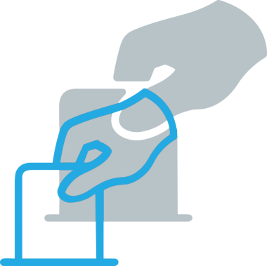 Web, Uygulama, UI / UX, Mobil Arayüz, Akıllı Teknoloji Tasarımı, Dijital Markalaşma, Kullanıcı Etkileşimi Sembolü ve Temiz Tek Renk Biçiminde Modern Grafik Elementi içeren PNG Biçimli El Simgesi Logosu