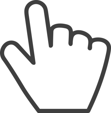 Web, Uygulama, UI / UX, Mobil Arayüz, Akıllı Teknoloji Tasarımı, Dijital Markalaşma, Kullanıcı Etkileşimi Sembolü ve Temiz Tek Renk Biçiminde Modern Grafik Elementi içeren PNG Biçimli El Simgesi Logosu