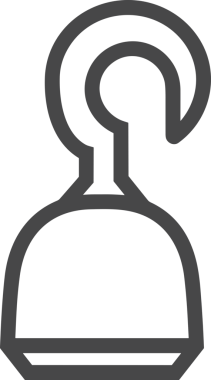 Web, Uygulama, UI / UX, Mobil Arayüz, Akıllı Teknoloji Tasarımı, Dijital Markalaşma, Kullanıcı Etkileşimi Sembolü ve Temiz Tek Renk Biçiminde Modern Grafik Elementi içeren PNG Biçimli El Simgesi Logosu