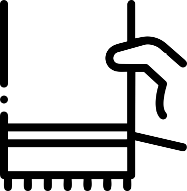 Web, Uygulama, UI / UX, Mobil Arayüz, Akıllı Teknoloji Tasarımı, Dijital Markalaşma, Kullanıcı Etkileşimi Sembolü ve Temiz Tek Renk Biçiminde Modern Grafik Elementi içeren PNG Biçimli El Simgesi Logosu