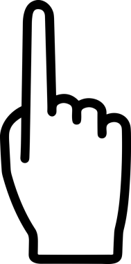 Web, Uygulama, UI / UX, Mobil Arayüz, Akıllı Teknoloji Tasarımı, Dijital Markalaşma, Kullanıcı Etkileşimi Sembolü ve Temiz Tek Renk Biçiminde Modern Grafik Elementi içeren PNG Biçimli El Simgesi Logosu