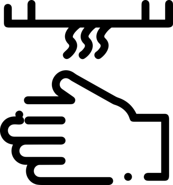 Web, Uygulama, UI / UX, Mobil Arayüz, Akıllı Teknoloji Tasarımı, Dijital Markalaşma, Kullanıcı Etkileşimi Sembolü ve Temiz Tek Renk Biçiminde Modern Grafik Elementi içeren PNG Biçimli El Simgesi Logosu