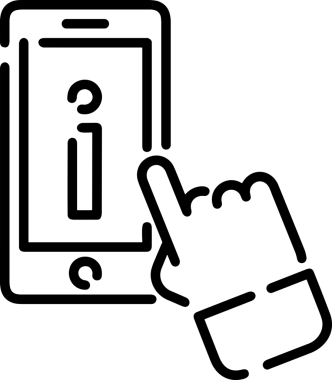 Web, Uygulama, UI / UX, Mobil Arayüz, Akıllı Teknoloji Tasarımı, Dijital Markalaşma, Kullanıcı Etkileşimi Sembolü ve Temiz Tek Renk Biçiminde Modern Grafik Elementi içeren PNG Biçimli El Simgesi Logosu