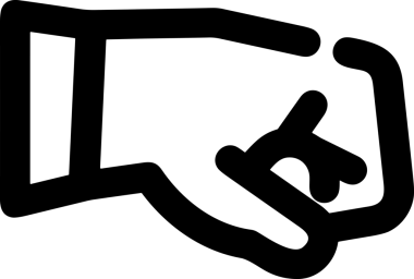 Web, Uygulama, UI / UX, Mobil Arayüz, Akıllı Teknoloji Tasarımı, Dijital Markalaşma, Kullanıcı Etkileşimi Sembolü ve Temiz Tek Renk Biçiminde Modern Grafik Elementi içeren PNG Biçimli El Simgesi Logosu