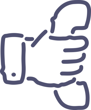 Web, Uygulama, UI / UX, Mobil Arayüz, Akıllı Teknoloji Tasarımı, Dijital Markalaşma, Kullanıcı Etkileşimi Sembolü ve Temiz Tek Renk Biçiminde Modern Grafik Elementi içeren PNG Biçimli El Simgesi Logosu