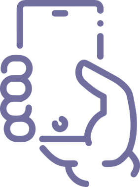 Web, Uygulama, UI / UX, Mobil Arayüz, Akıllı Teknoloji Tasarımı, Dijital Markalaşma, Kullanıcı Etkileşimi Sembolü ve Temiz Tek Renk Biçiminde Modern Grafik Elementi içeren PNG Biçimli El Simgesi Logosu