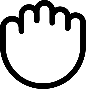 Web, Uygulama, UI / UX, Mobil Arayüz, Akıllı Teknoloji Tasarımı, Dijital Markalaşma, Kullanıcı Etkileşimi Sembolü ve Temiz Tek Renk Biçiminde Modern Grafik Elementi içeren PNG Biçimli El Simgesi Logosu