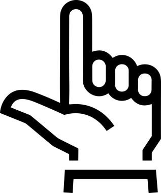 Web, Uygulama, UI / UX, Mobil Arayüz, Akıllı Teknoloji Tasarımı, Dijital Markalaşma, Kullanıcı Etkileşimi Sembolü ve Temiz Tek Renk Biçiminde Modern Grafik Elementi içeren PNG Biçimli El Simgesi Logosu