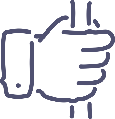 Web, Uygulama, UI / UX, Mobil Arayüz, Akıllı Teknoloji Tasarımı, Dijital Markalaşma, Kullanıcı Etkileşimi Sembolü ve Temiz Tek Renk Biçiminde Modern Grafik Elementi içeren PNG Biçimli El Simgesi Logosu