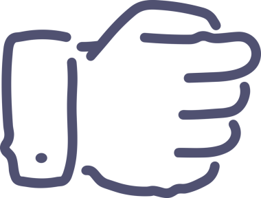 Web, Uygulama, UI / UX, Mobil Arayüz, Akıllı Teknoloji Tasarımı, Dijital Markalaşma, Kullanıcı Etkileşimi Sembolü ve Temiz Tek Renk Biçiminde Modern Grafik Elementi içeren PNG Biçimli El Simgesi Logosu