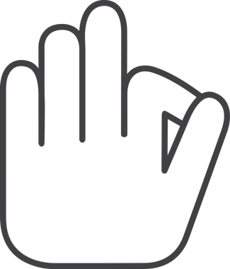 Web, Uygulama, UI / UX, Mobil Arayüz, Akıllı Teknoloji Tasarımı, Dijital Markalaşma, Kullanıcı Etkileşimi Sembolü ve Temiz Tek Renk Biçiminde Modern Grafik Elementi içeren PNG Biçimli El Simgesi Logosu