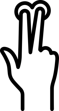 Web, Uygulama, UI / UX, Mobil Arayüz, Akıllı Teknoloji Tasarımı, Dijital Markalaşma, Kullanıcı Etkileşimi Sembolü ve Temiz Tek Renk Biçiminde Modern Grafik Elementi içeren PNG Biçimli El Simgesi Logosu