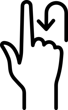 Web, Uygulama, UI / UX, Mobil Arayüz, Akıllı Teknoloji Tasarımı, Dijital Markalaşma, Kullanıcı Etkileşimi Sembolü ve Temiz Tek Renk Biçiminde Modern Grafik Elementi içeren PNG Biçimli El Simgesi Logosu