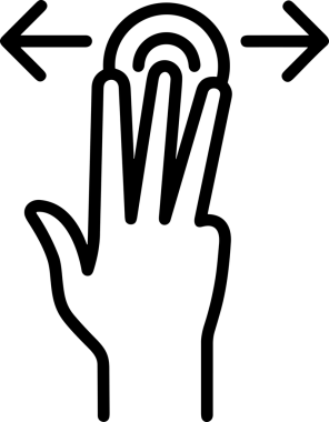 Web, Uygulama, UI / UX, Mobil Arayüz, Akıllı Teknoloji Tasarımı, Dijital Markalaşma, Kullanıcı Etkileşimi Sembolü ve Temiz Tek Renk Biçiminde Modern Grafik Elementi içeren PNG Biçimli El Simgesi Logosu