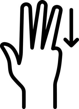 Web, Uygulama, UI / UX, Mobil Arayüz, Akıllı Teknoloji Tasarımı, Dijital Markalaşma, Kullanıcı Etkileşimi Sembolü ve Temiz Tek Renk Biçiminde Modern Grafik Elementi içeren PNG Biçimli El Simgesi Logosu