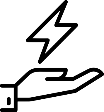 Web, Uygulama, UI / UX, Mobil Arayüz, Akıllı Teknoloji Tasarımı, Dijital Markalaşma, Kullanıcı Etkileşimi Sembolü ve Temiz Tek Renk Biçiminde Modern Grafik Elementi içeren PNG Biçimli El Simgesi Logosu