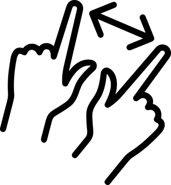 Web, Uygulama, UI / UX, Mobil Arayüz, Akıllı Teknoloji Tasarımı, Dijital Markalaşma, Kullanıcı Etkileşimi Sembolü ve Temiz Tek Renk Biçiminde Modern Grafik Elementi içeren PNG Biçimli El Simgesi Logosu