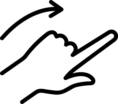 Web, Uygulama, UI / UX, Mobil Arayüz, Akıllı Teknoloji Tasarımı, Dijital Markalaşma, Kullanıcı Etkileşimi Sembolü ve Temiz Tek Renk Biçiminde Modern Grafik Elementi içeren PNG Biçimli El Simgesi Logosu