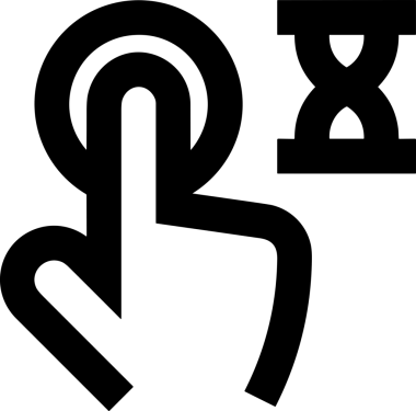 Web, Uygulama, UI / UX, Mobil Arayüz, Akıllı Teknoloji Tasarımı, Dijital Markalaşma, Kullanıcı Etkileşimi Sembolü ve Temiz Tek Renk Biçiminde Modern Grafik Elementi içeren PNG Biçimli El Simgesi Logosu