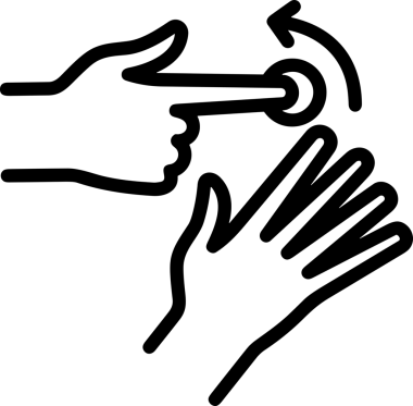 Web, Uygulama, UI / UX, Mobil Arayüz, Akıllı Teknoloji Tasarımı, Dijital Markalaşma, Kullanıcı Etkileşimi Sembolü ve Temiz Tek Renk Biçiminde Modern Grafik Elementi içeren PNG Biçimli El Simgesi Logosu